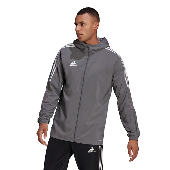 Bluza męska adidas Tiro 21 Windbreaker szara GP4964