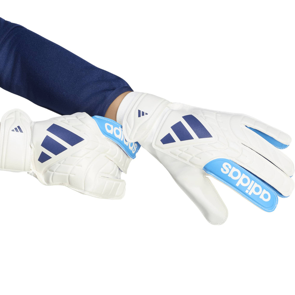 Rękawice bramkarskie adidas Copa Club biało-niebieskie KE9731