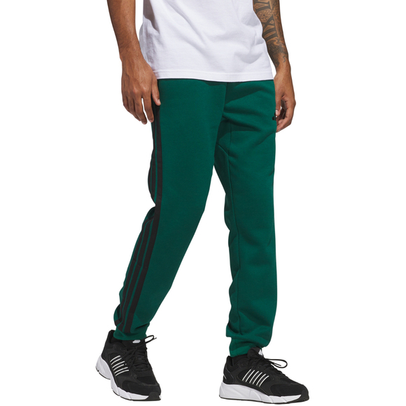Spodnie męskie adidas Essentials 3-Stripes Fleece zielone JD1860