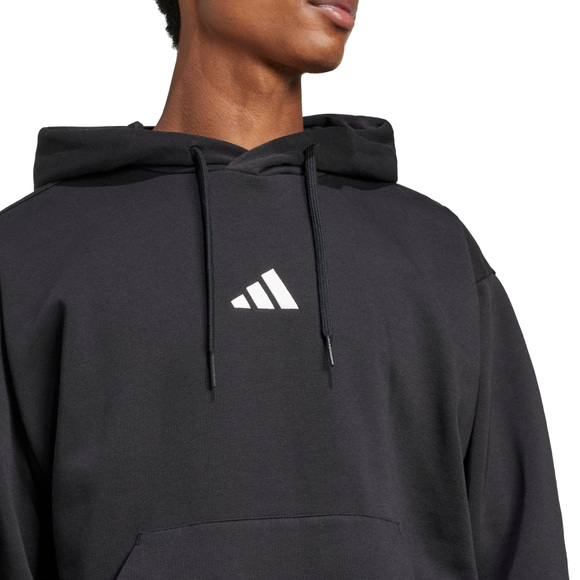 Bluza męska adidas Essentials Feelcozy Fleece Hoodie czarna JE3807