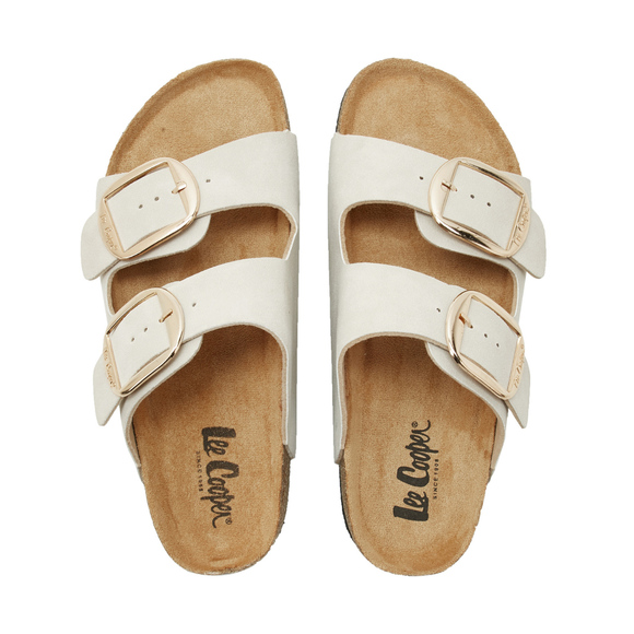 Klapki damskie Lee Cooper jasny beż LCW-26-35-4454LA