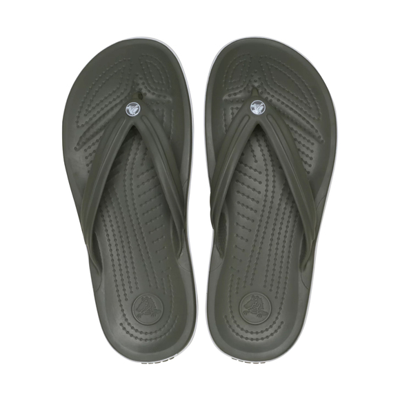 Klapki Crocs Crocband Flip oliwkowe 11033 3J5