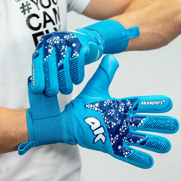 Rękawice bramkarskie 4Keepers Elite Nox NC niebieskie