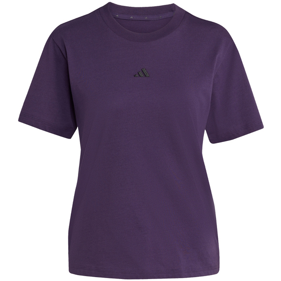 Koszulka damska adidas Essentials Small Logo Cotton fioletowa JY4966