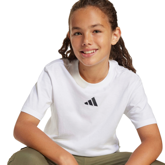 Koszulka dla dzieci adidas Essentials biała JC9774