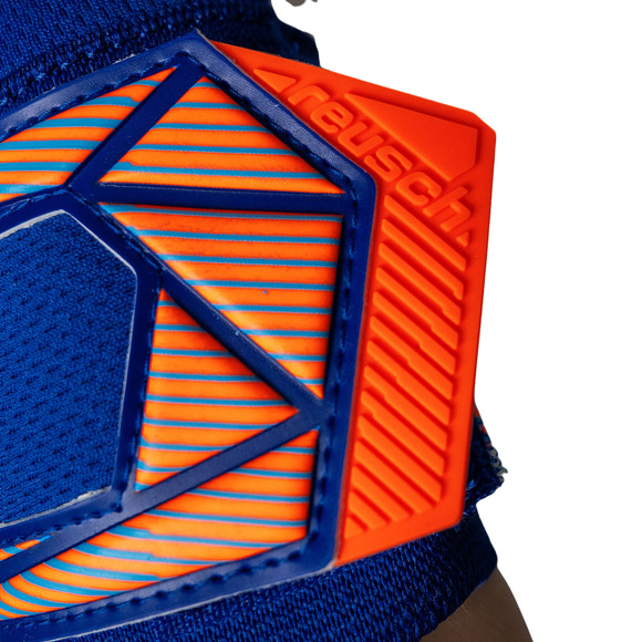 Rękawice bramkarskie Reusch Attrakt Freegel Advance niebiesko-pomarańczowe 5670235 4129