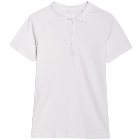 Koszulka damska polo 4F F514 biała 4FWMM00TPTSF514 10S 