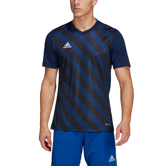 Koszulka męska adidas Entrada 22 Graphic Jersey granatowo-czarna HF0131