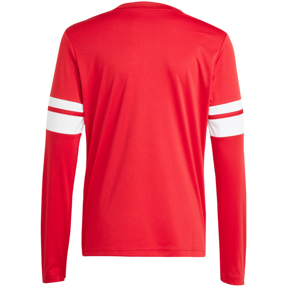 Koszulka dla dzieci adidas Squadra 25 Long Sleeve Jersey czerwono-biała JJ0041