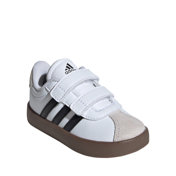 Buty dla dzieci adidas VL Court 3.0 Skateboarding biało-szare ID9157