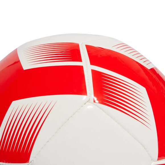 Piłka nożna adidas Starlancer Club Ball biało-czerwona IA0974