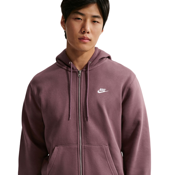 Bluza męska Nike Club BB FZ Hoodie brązowa FN3861 502