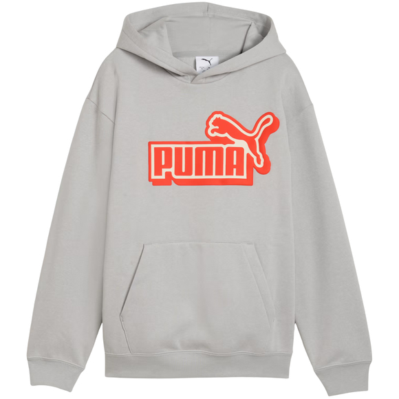 Bluza dla dzieci Puma ESS Logo Lab Relaxed Hoodie szara 694674 63