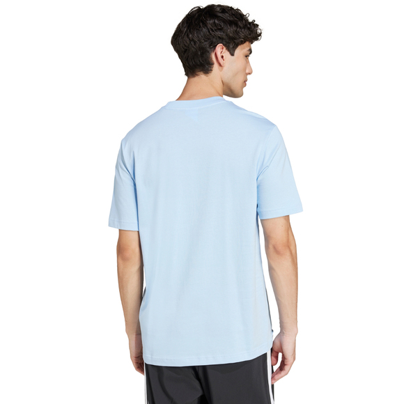 Koszulka męska adidas Essentials Small Logo Single Jersey błękitna JF1101