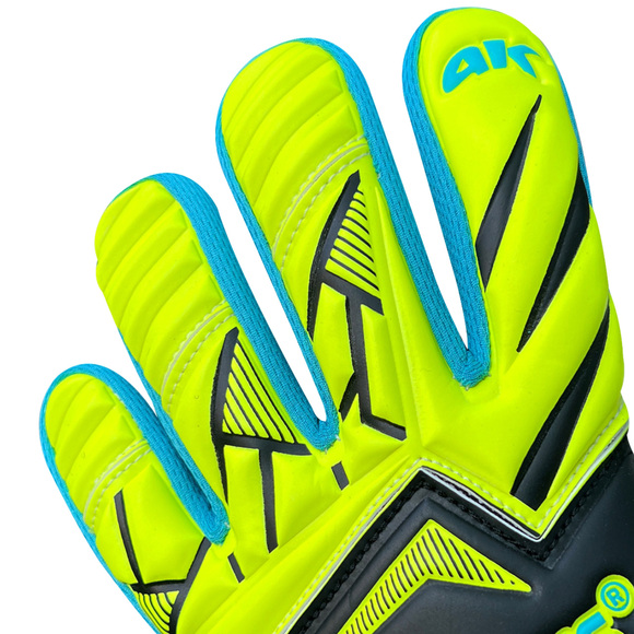 Rękawice bramkarskie 4Keepers Force V5 25 Wave NC junior czarno-zielone fluo