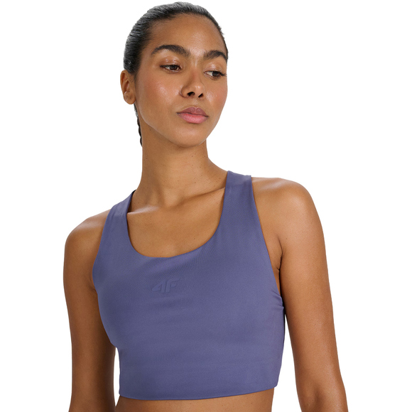 Stanik sportowy 4F F225 ciemny granat 4FWAW25USBAF225 30S