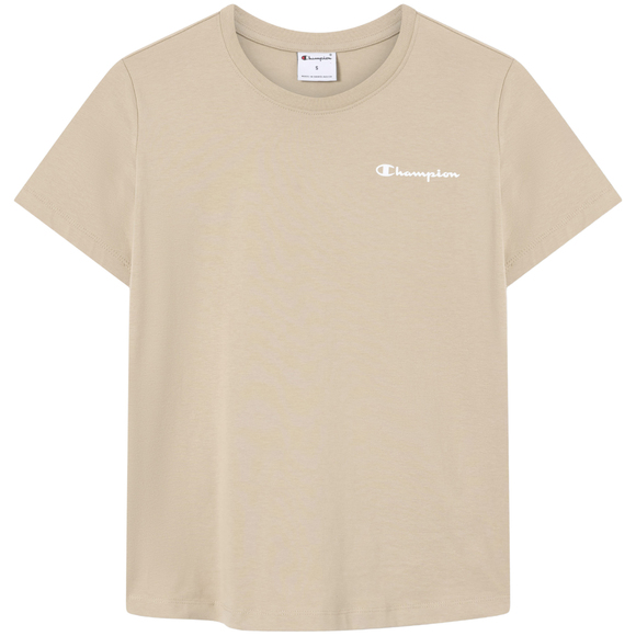 Koszulka damska Champion Short Sleeve T-shirt beżowa 118408 MS041