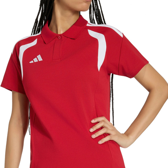 Koszulka damska adidas Tiro 26 League Polo czerwona KF9099