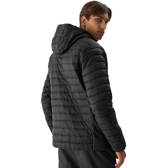 Kurtka męska puchowa 4F M240 głęboka czerń 4FAW23TDJAM240 20S