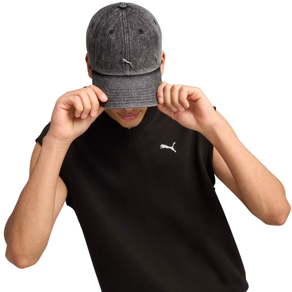 Czapka z daszkiem Puma Wardrobe Ess Matal Dad szara 25968 01