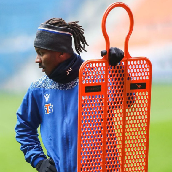 Mur piłkarski PRO 180 cm Niebieski