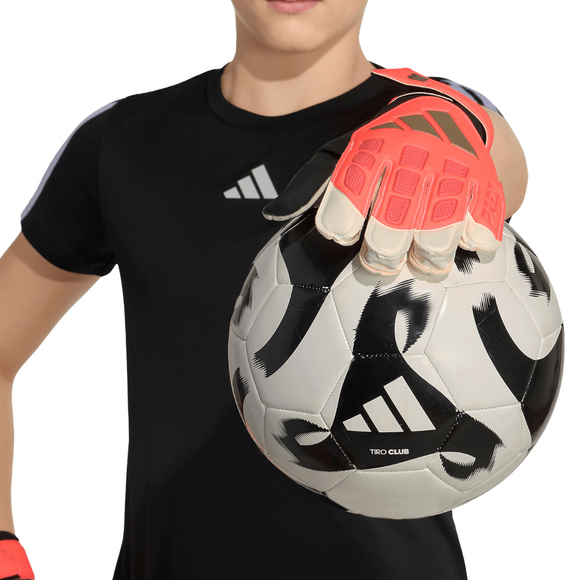 Rękawice bramkarskie dla dzieci adidas Predator Training pomrańczowe KZ2095