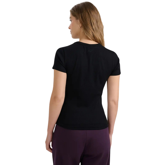 Koszulka damska 4F F2337 głęboka czerń 4FWAW25TTSHF2337 20S