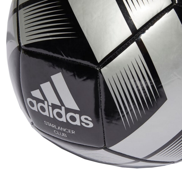 Piłka nożna adidas Starlancer Club czarno-srebrna IA0976