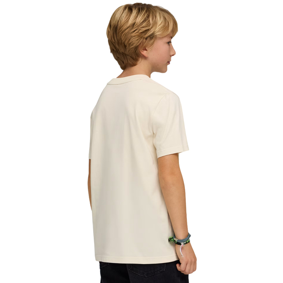 Koszulka dla dzieci Puma ESS Small No.1 Logo Centered Tee beżowa 692975 87