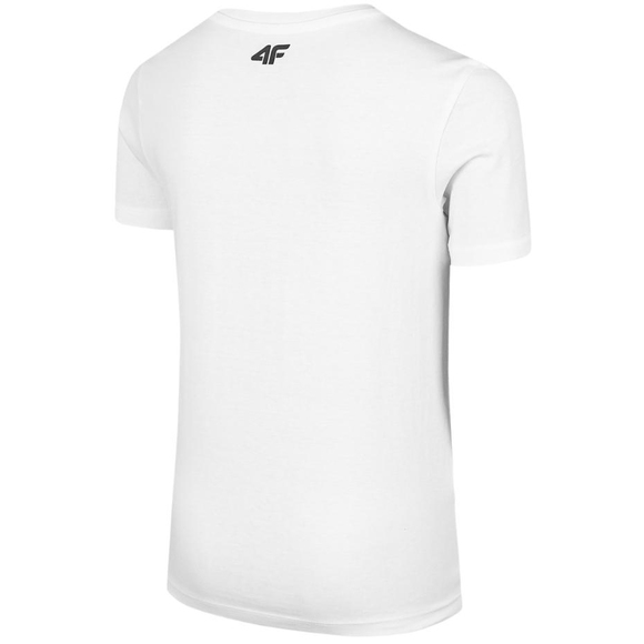 Koszulka dla chłopca 4F biała HJZ22 JTSM003 10S