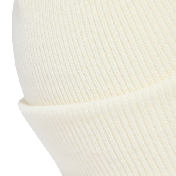Czapka adidas New Logo Beanie Cuff kremowa JX5745