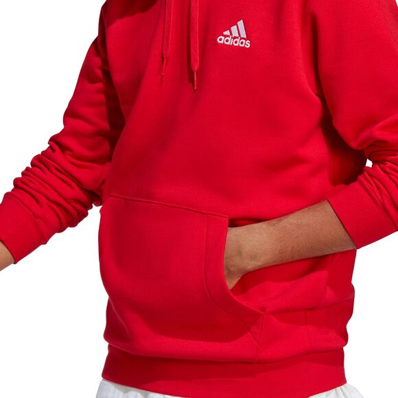 Bluza męska adidas Essentials Fleece Hoodie czerwona H47018