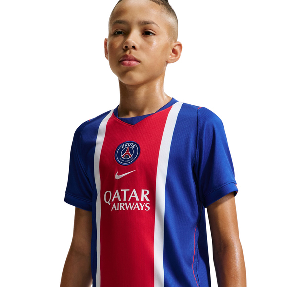 Koszulka dla dzieci Nike Paris Saint-Germain 2026/27 Stadium Home niebiesko-czerwona II1644 417