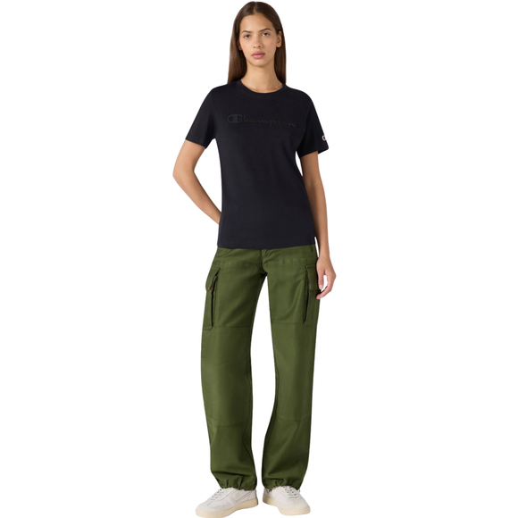 Koszulka damska Champion Short Sleeve czarna 119125 KK001