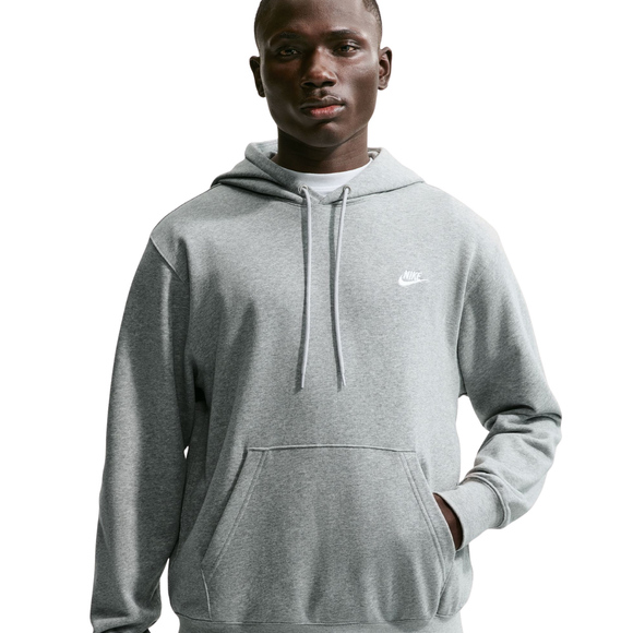 Bluza męska Nike Club FT PO Hoodie szara FN3866 063