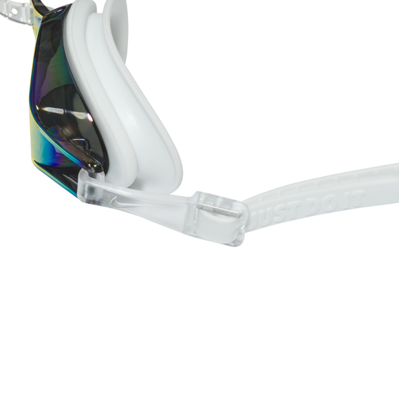 Okulary pływackie Nike Chrome Mirrored biało-czarne NESSD125-115 OS