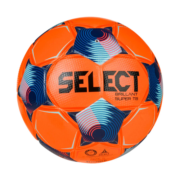 Piłka nożna Select Brillant Super TB FIFA Quality PRO pomarańczowo-niebieska 1018437