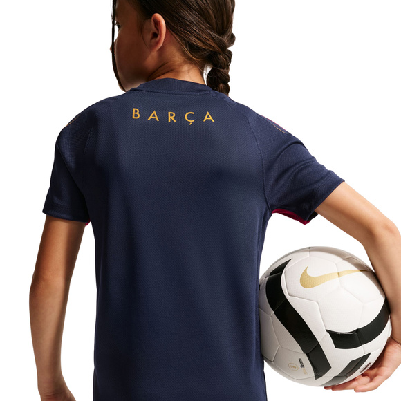 Koszulka dla dzieci Nike FC Barcelona Strike granatowo-bordowa II3237 401