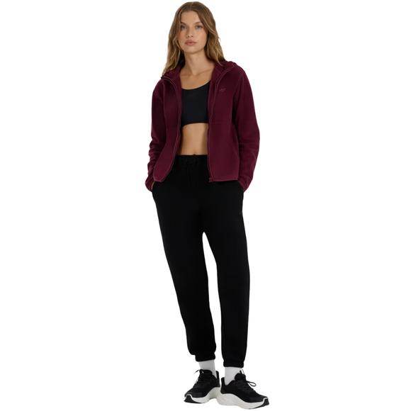 Bluza polarowa damska 4F F355 burgund 4FWAW25TFLEF355 60S