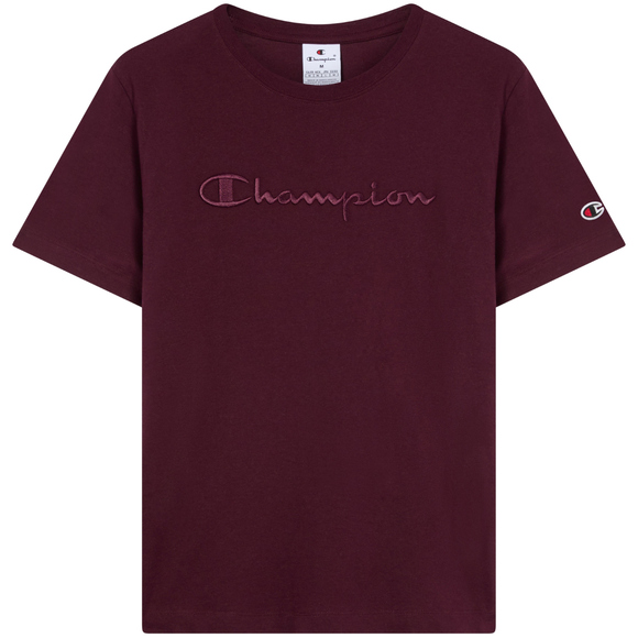 Koszulka damska Champion SS Tee bordowa 118382 RS522