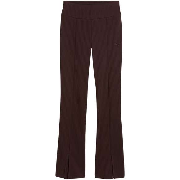 Legginsy damskie Puma Rib Flared brązowe 694028 33