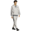 Spodnie męskie adidas Essentials 3-Stripes Fleece Tapered Cuffed szare KY4127