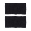 Frotki na rękę Nike Swoosh Wristbands 2 szt. czarne N1012406010OS