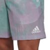 Spodenki męskie adidas Essentials Short fioletowo-zielone GL0065