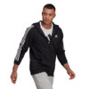 Bluza męska adidas Essentials Full-Zip Hoodie czarna GK9051