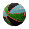 Piłka koszykowa Meteor Dribble niebiesko-zielono-czarna 07093