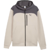 Bluza męska Puma Tech Material Mix Full-Zip Hoodie beżowa 694490 82