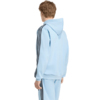 Bluza męska adidas Essentials 3-Stripes Fleece Hoodie błękitna KY4170