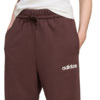 Spodnie damskie adidas Essentials Linear French Terry Cuffed brązowe JY4898