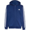 Bluza męska adidas Essentials 3-Stripes Fleece Full-Zip Hoodie granatowa KY4144